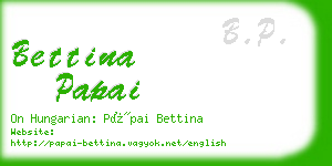 bettina papai business card